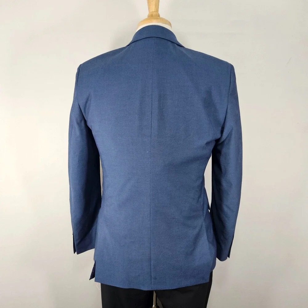 APT.9 Men's Two Button Sport Coat Blazer‎ Navy Polyester Blend Premier Flex 38R